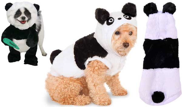 Panda dog costume